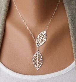 Wild Temperament 2 Leaf Necklace