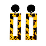 Acrylic Square Geometric Drop Earrings
